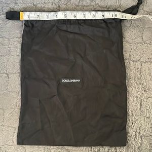 DOLCE & GABBANA Fold Over Dust Bag Cotton Black